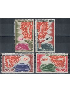 CONGO (BRAZZAVILLE) 1964 Giochi Olimpici, posta aerea 4v MNH**