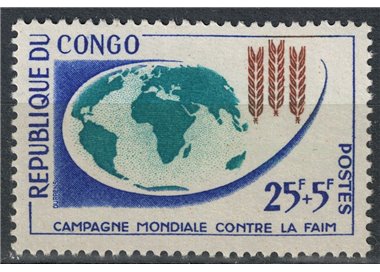 CONGO (BRAZZAVILLE) 1963 Campaign against hunger MNH**