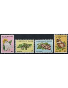 COCOS 1983 Ordinary series, butterflies (II) 4v MNH**
