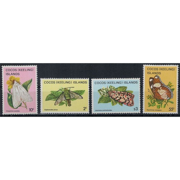 COCOS 1983 Serie ordinaria, farfalle (II) 4v MNH**