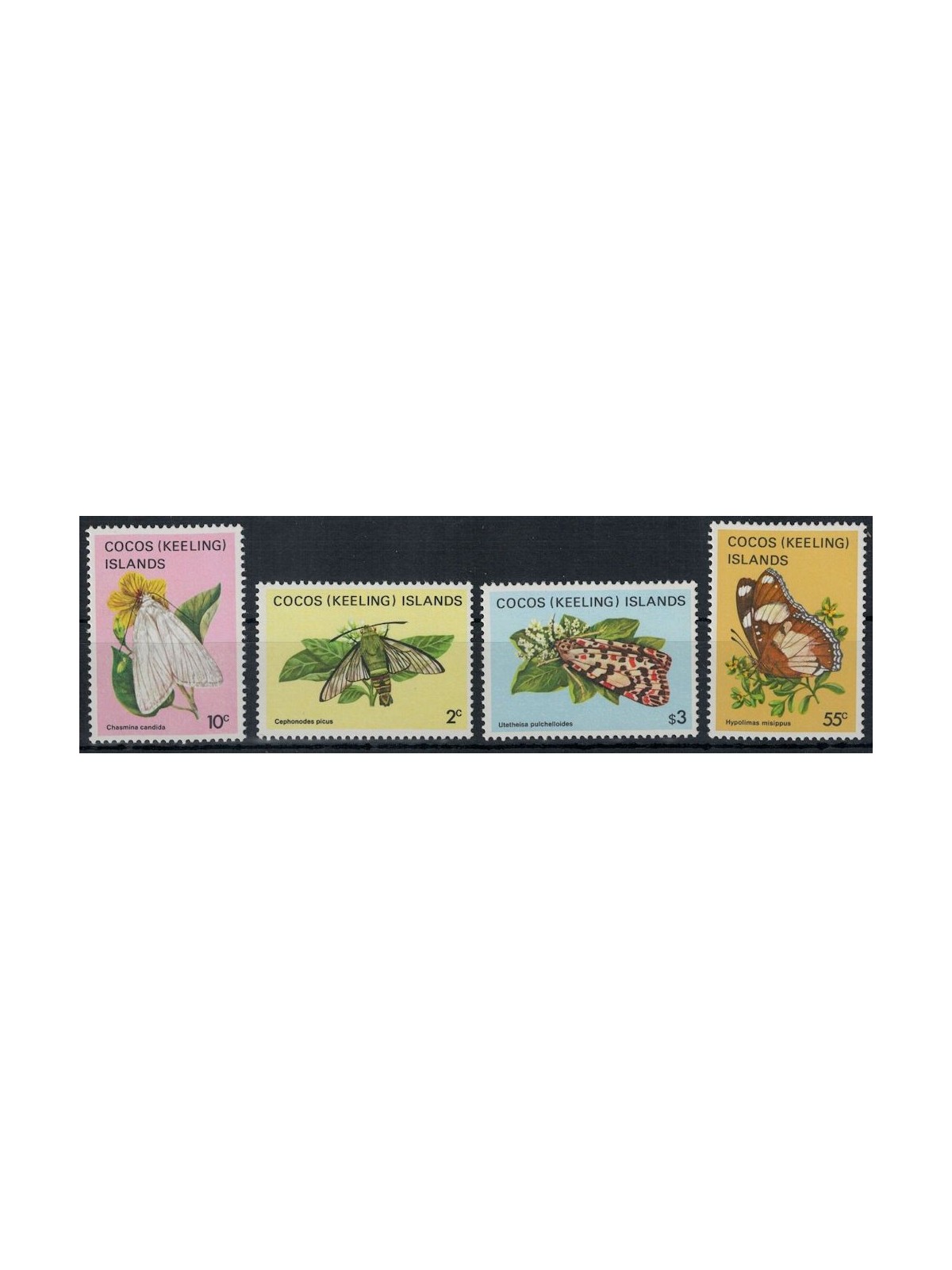 COCOS 1983 Ordinary series, butterflies (II) 4v MNH**