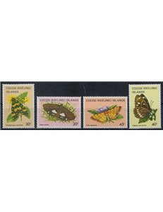 COCOS 1983 Serie ordinaria, farfalle (III) 4v MNH**