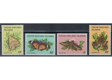 COCOS 1983 Serie ordinaria, farfalle (IV) 4v MNH**