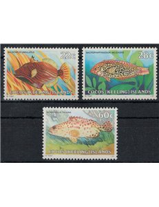 COCOS 1980 Ordinary series, fish (III) 3v MNH**