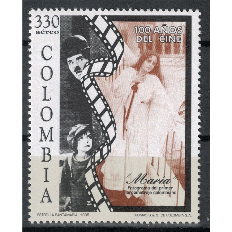 COLOMBIA 1995 Centenario del Cinema MNH**