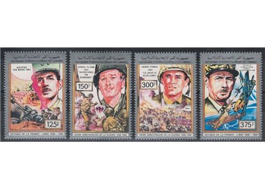 COMOROS 1990 Fiftieth Anniversary of World War II 4v MNH**