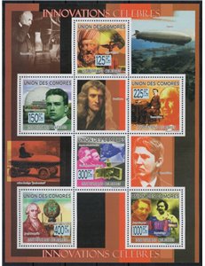 COMORE 2009 Invenzioni famose 6v MNH**
