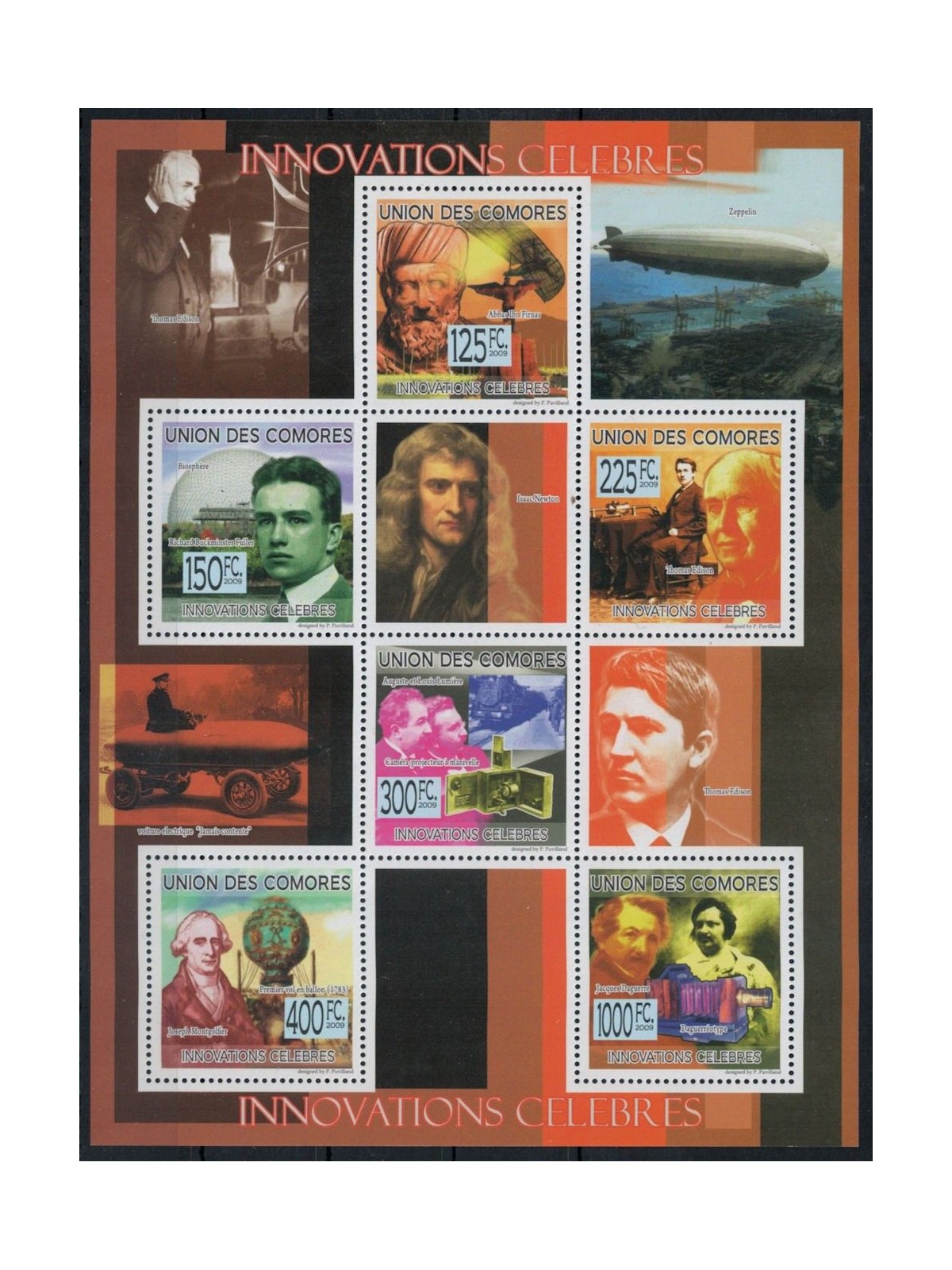 COMORE 2009 Invenzioni famose 6v MNH**