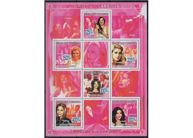 COMORE 2009 Attrici famose 6v MNH**