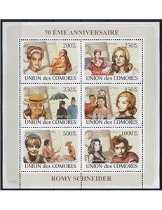 COMORE 2009 Romy Schneider 6v MNH**