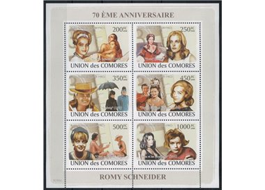 COMOROS 2009 Romy Schneider 6v MNH**