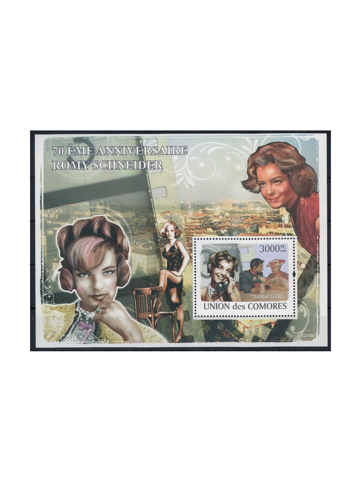 COMOROS 2009 Romy Schneider s/s MNH**