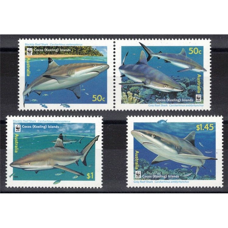 COCOS 2005 Marine fauna 4v MNH**