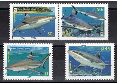 COCOS 2005 Marine fauna 4v MNH**
