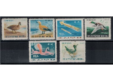NORTH KOREA 1965 Wild ducks 6v MNH**