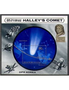 NORTH KOREA 1985 Halley's Comet s/s MNH**