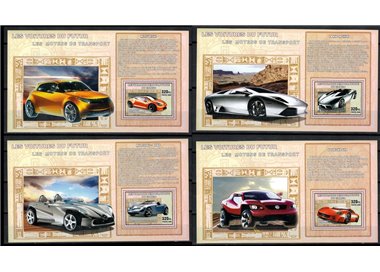 CONGO (KINSHASA) 2006 Cars of the future 4 s/s MNH**