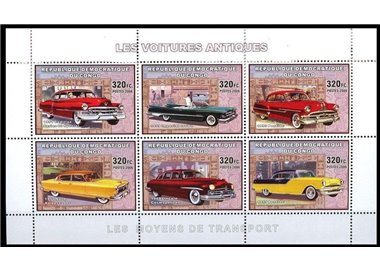 CONGO (KINSHASA) 2006 Antique Cars 6v MNH**