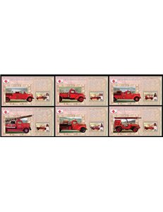 CONGO (KINSHASA) 2006 Old fire engines 6 s/s MNH**