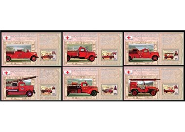 CONGO (KINSHASA) 2006 Antichi mezzi dei vigili del fuoco 6 BF MNH**