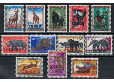 CONGO (KINSHASA) 1960 Fauna, animals 12v MNH**