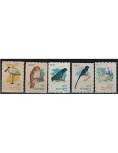NORTH KOREA 1962 Ordinary set, birds 5v MNH**