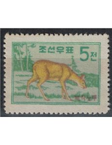 NORTH KOREA 1959 Definitive set, deer MNH**