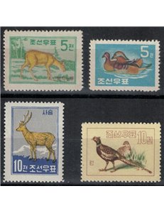 NORTH KOREA 1959-61 Ordinary set 4v MNH**