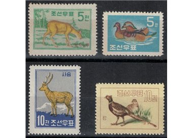 COREA DEL NORD 1959-61 Serie ordinaria 4v MNH**