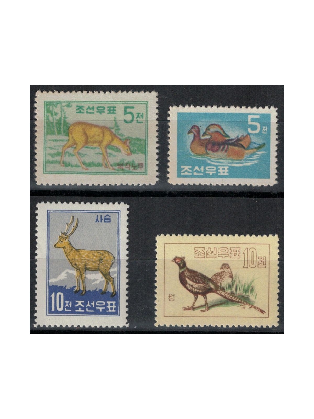 NORTH KOREA 1959-61 Ordinary set 4v MNH**