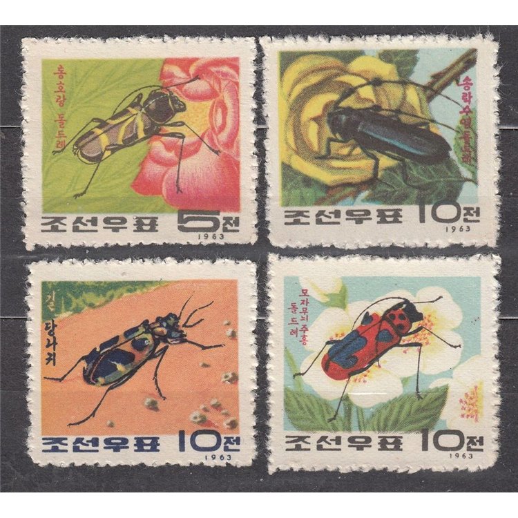 NORTH KOREA 1963 Insects 4v MNH**