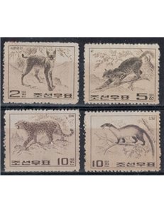 NORTH KOREA 1965 Wild Animals 4v MNH**