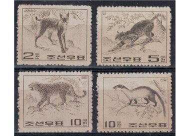 NORTH KOREA 1965 Wild Animals 4v MNH**