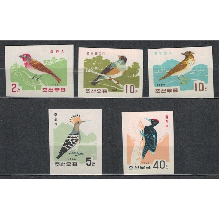 NORTH KOREA 1966 Birds 5v MNH**