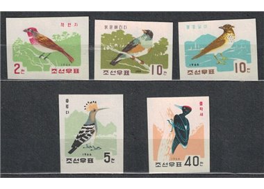 NORTH KOREA 1966 Birds 5v MNH**