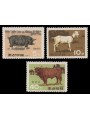 COREA DEL NORD 1967 Animali da fattoria 3v MNH**