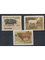 COREA DEL NORD 1967 Animali da fattoria 3v MNH**