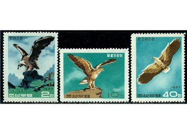 NORTH KOREA 1967 Birds, eagles 3v MNH**