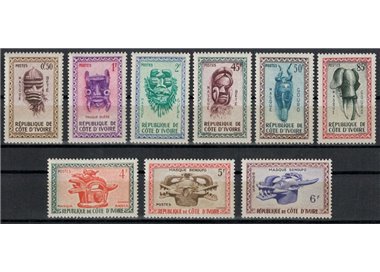 COSTA D'AVORIO 1960 Maschere 9v MH*