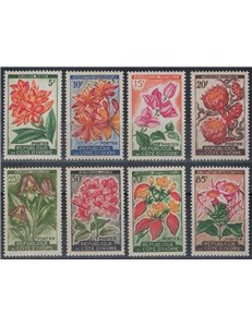 IVORY COAST 1961-62 Various flowers 8v MNH**