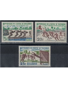 COSTA D'AVORIO 1961 Giochi di Abidjan 3v MNH**