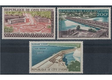 IVORY COAST 1959 Views, airmail 3v MNH**