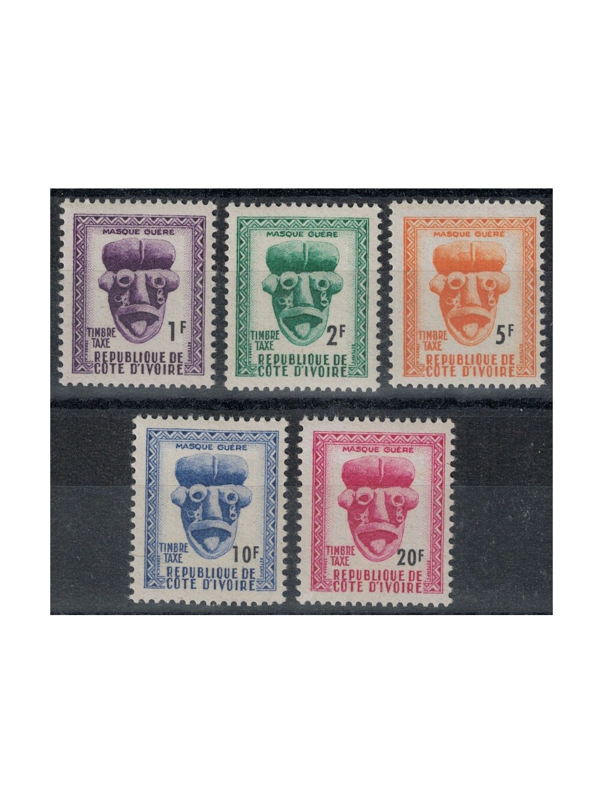 COSTA D'AVORIO 1960 Segnatasse 5v MNH**