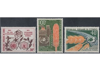 CONGO (BRAZZAVILLE) 1973 Food program 3v MNH**