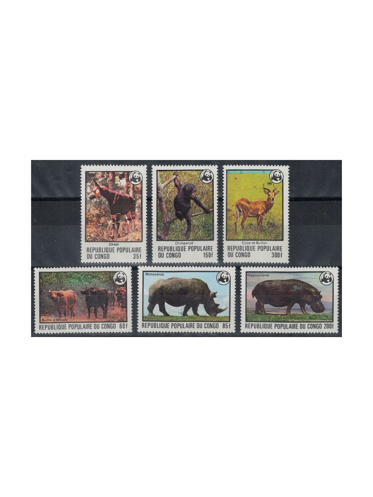 CONGO (BRAZZAVILLE) 1978 Fauna, animals 6v MNH**