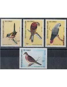 CONGO (BRAZZAVILLE) 1990 Fauna, uccelli 4v MNH**