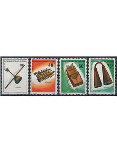 CONGO (BRAZZAVILLE) 1975 Musical instruments 4v MNH**