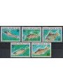 CONGO (BRAZZAVILLE) 1977 Freshwater fish 5v MNH**