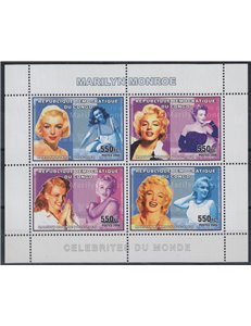 CONGO (KINSHASA) 2006 Marilyn Monroe 4v MNH**