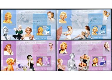 CONGO (KINSHASA) 2006 Marilyn Monroe 4 s/s MNH**